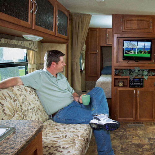 Rayzar Amplified Portable Indoor HD Antenna - inside RV