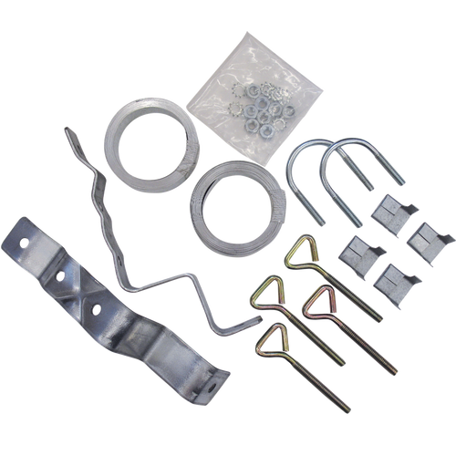 Main image of the Antenna Chimney Mount Kit showing all components