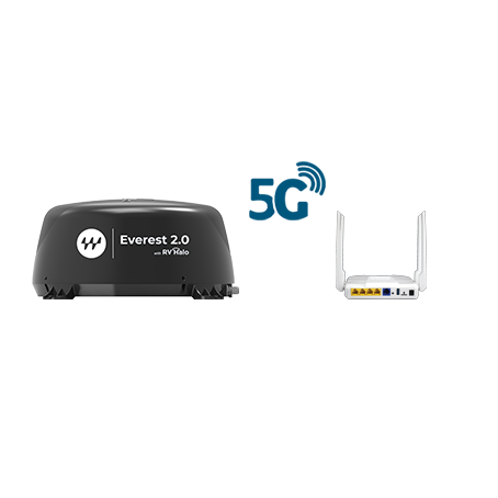 Everest ODU and IDU with 5G logo