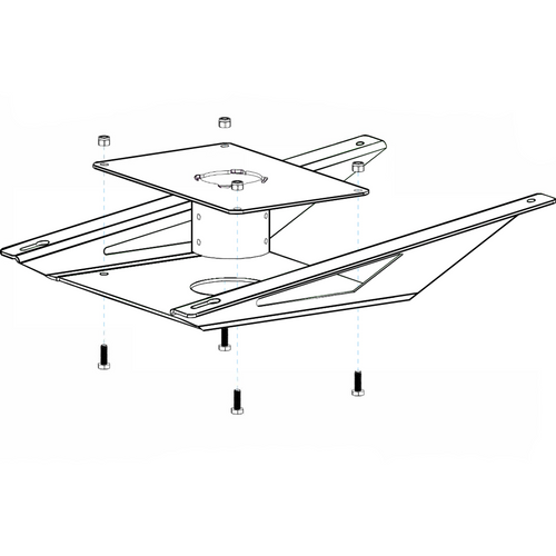 Flat High-Performance Pipe Adapter line diagram
