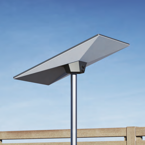 Standard Starlink installed with pipe adapter