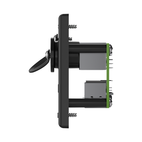Side view of wall plate