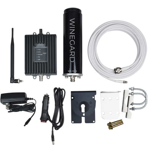 RangePro Cellular Signal Booster for RVs Enhances Voice, Text, and 4G LTE - Components